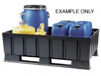 Polyethylene sump/pallet. Poly grid. 1230x830x415