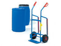 Plastic Drum Trolley, pneumatic tyres