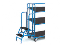 Shelf Trolley Tiltable Steps