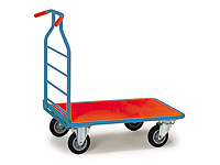 Folding Optiliner Platform Trolley Blue/Red