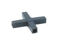 4 way flat joint 25mm square tube connector
