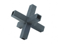 6 way angle joint 25mm square tube connector