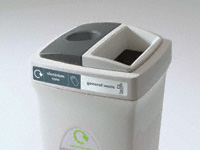 Split Envirobin -  two recycling combinations