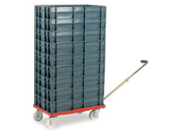 Container dolly with handle c/w 9 containers