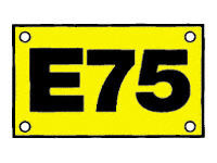 Flat aisle marker sign inc up to 3 digits