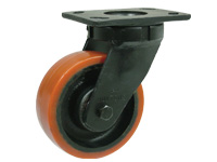 Polyurethane cast iron castor 150dia, swivel