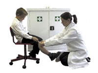 Steel First Aid Cupboard with double doors, 900H
