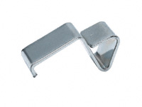 Glazing shelf clip 25mm square tube system