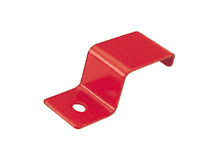 Invisible shelf clip 25mm square perforated tube