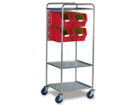 200kg Container Trolley unbraked with 4 containers