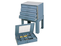 4 drawer slide - in rack for large steel boxes