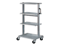 Tilt shelf euro container trolley