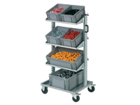 Tilt shelf euro container trolley, 6 containers
