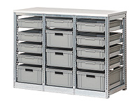 Laminate worktop for 3-bay FTR shelving