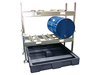 Drum rack dispensing station 2x205 ltr drum