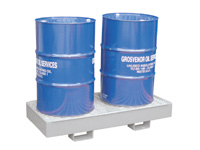Drum bund 2 x 205 ltr drum cap, open
