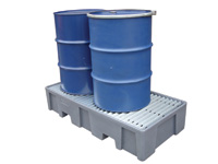 Plastic drum bund for 2 x 205 ltr drums