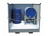 Drum support frame for single 205 ltr drum