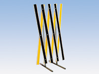 Economy expanding barrier Yellow / Black