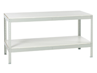 Just shelving workbench with two levels