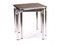 Rio Caf� square pedestal table, 700mm