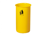 Circular polyethylene Waste Bin with open top