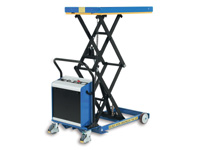 Mobile double scissor lift table 450kg electric