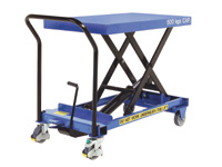 Mobile single scissor lift table 500kg electric
