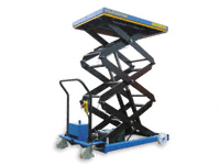 Mobile triple scissor lift table 500kg electric