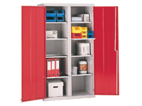 Coloured Workshop Cupboards